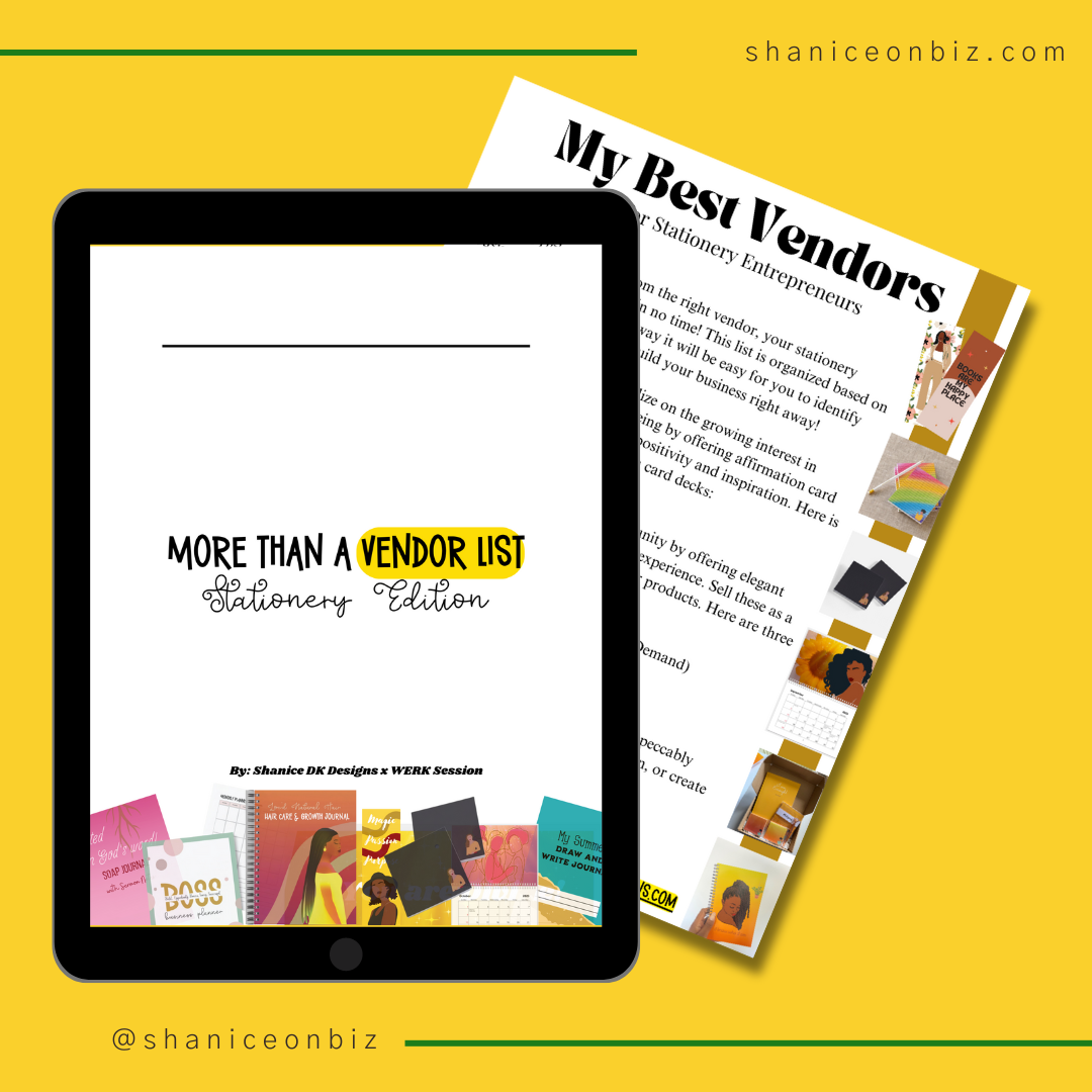 More Than a VENDOR List – Stationery Vendor List E-book